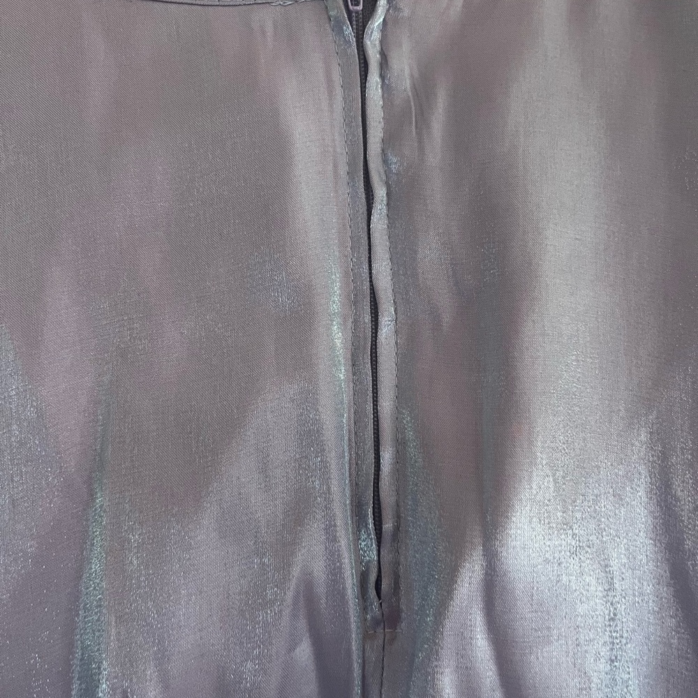 VTG Y2K Ethereal Forest Fairycore Celestial Dreamy Lilac Satin Maxi Party Skirt - Picture 7 of 10